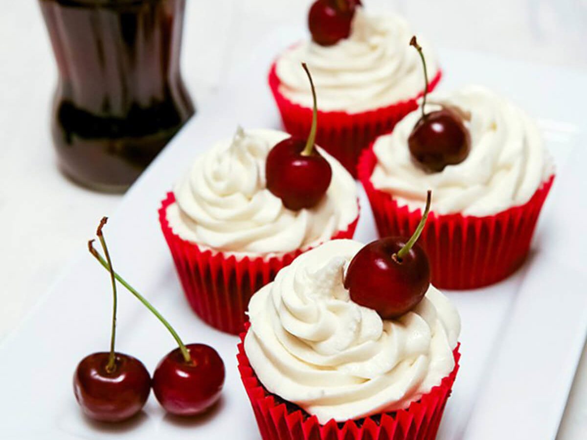 Cherry Coke Cupcakes