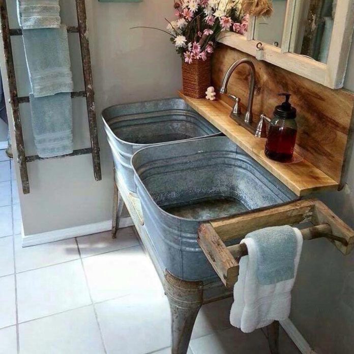 vintage metal sinks