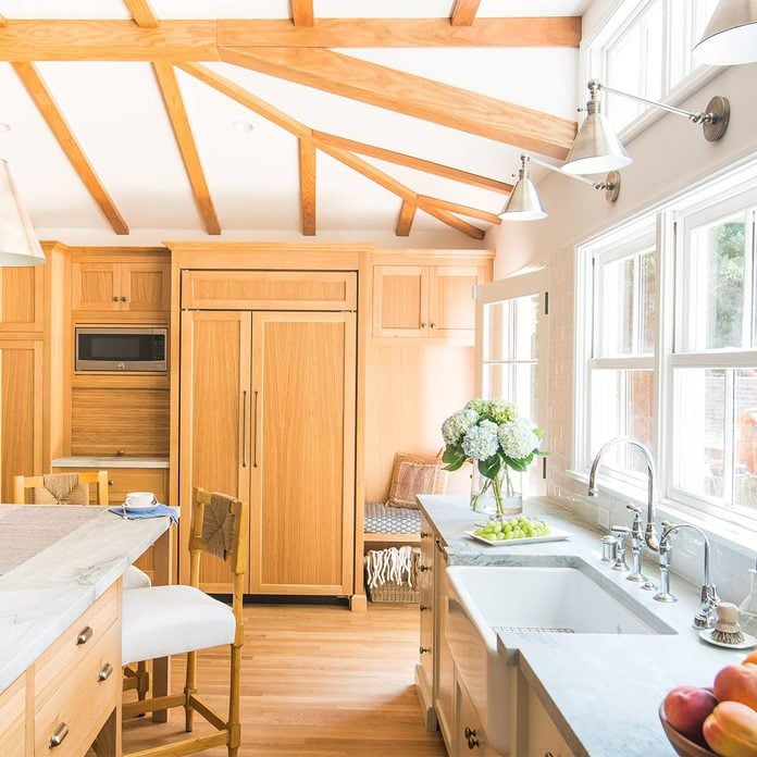 vaulted ceiling kitchen remodel