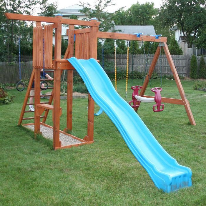 DIY rebuilt swingset