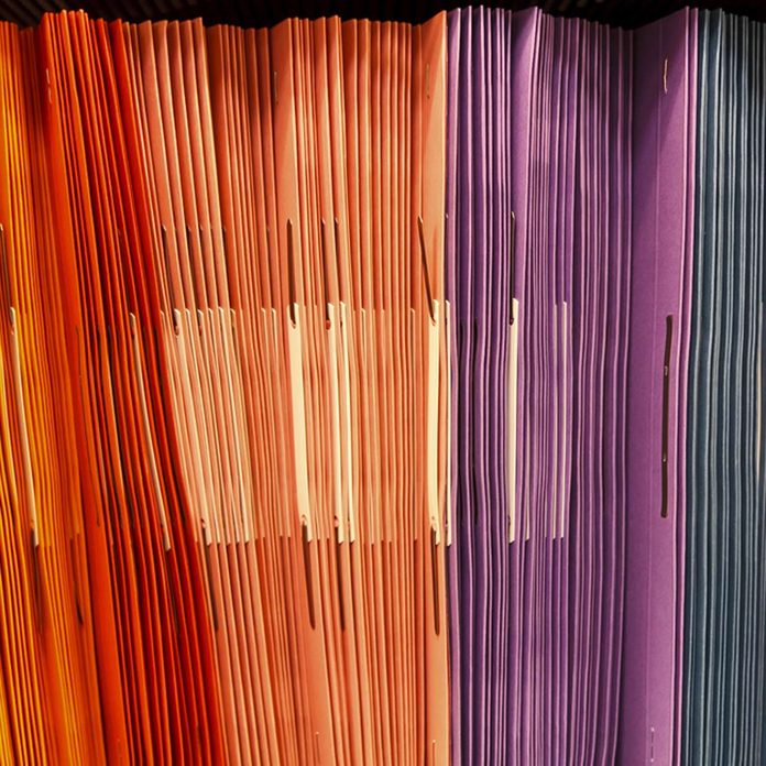 color code organization file folders