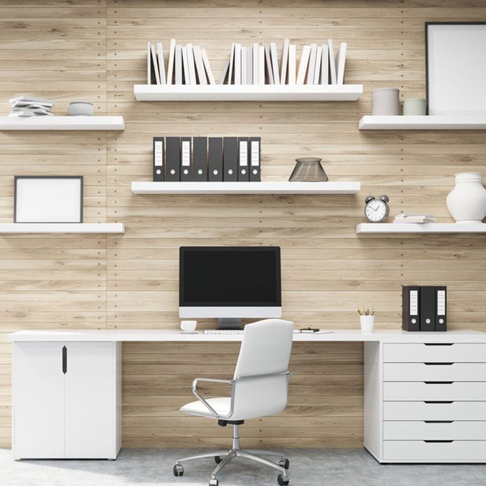 home office organization minimalism 