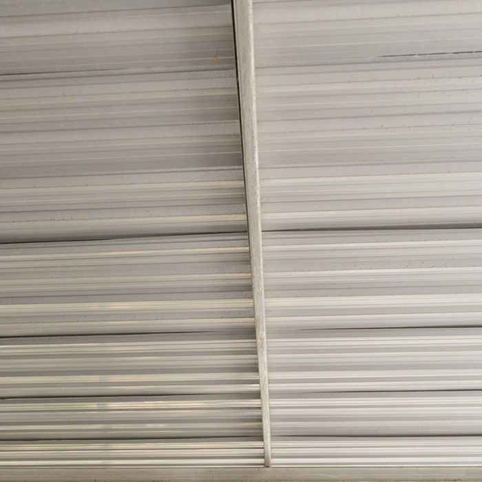 corrugated tin ceiling