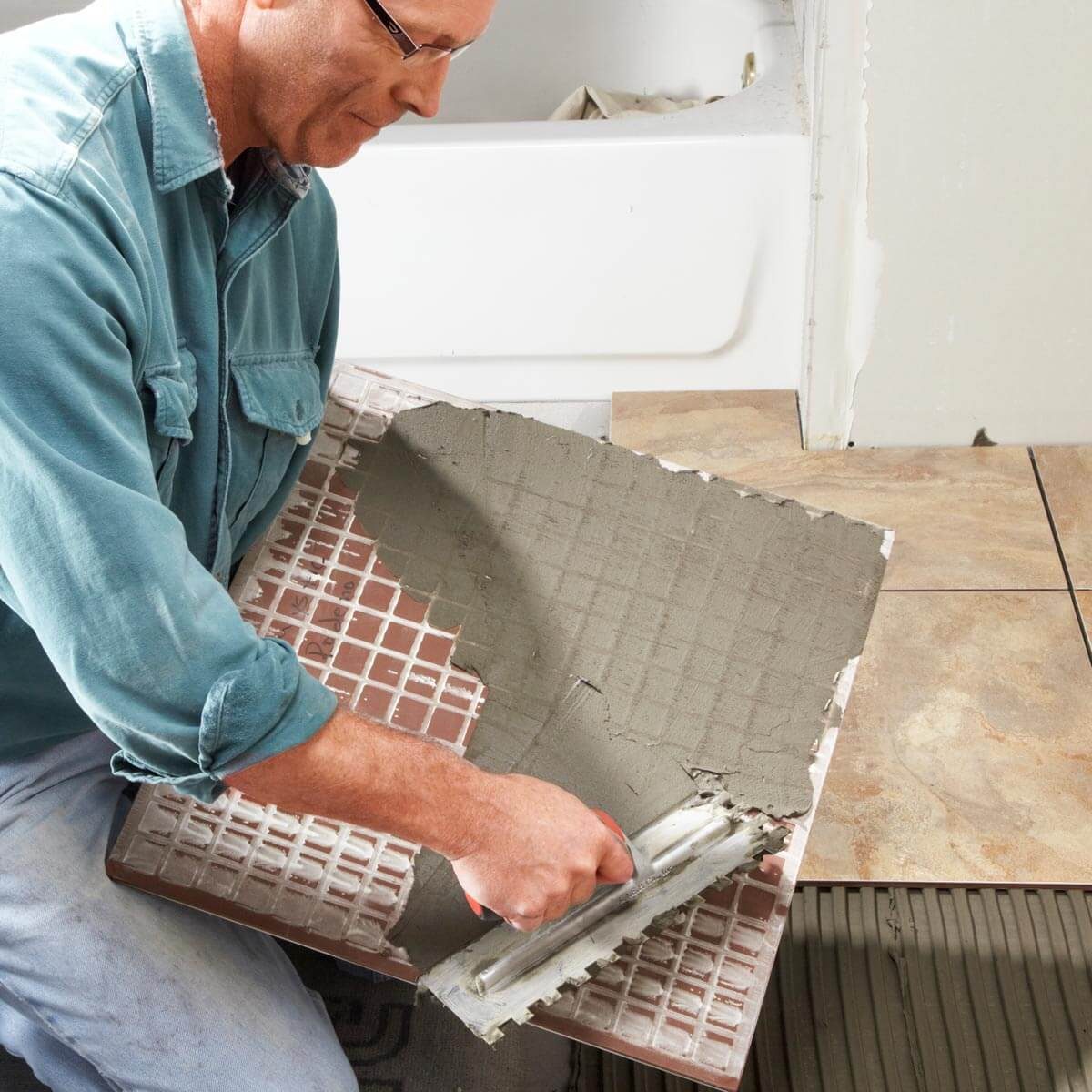 How to Tile a Bathroom Floor