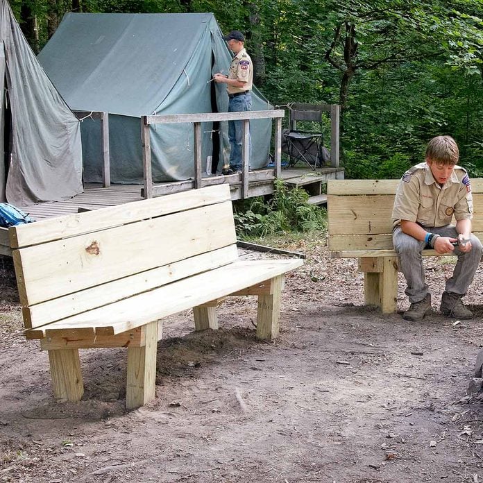 campfire bench