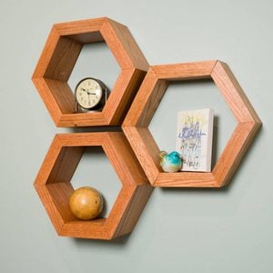 Saturday Morning Workshop: How To Build Hexagon Shelves