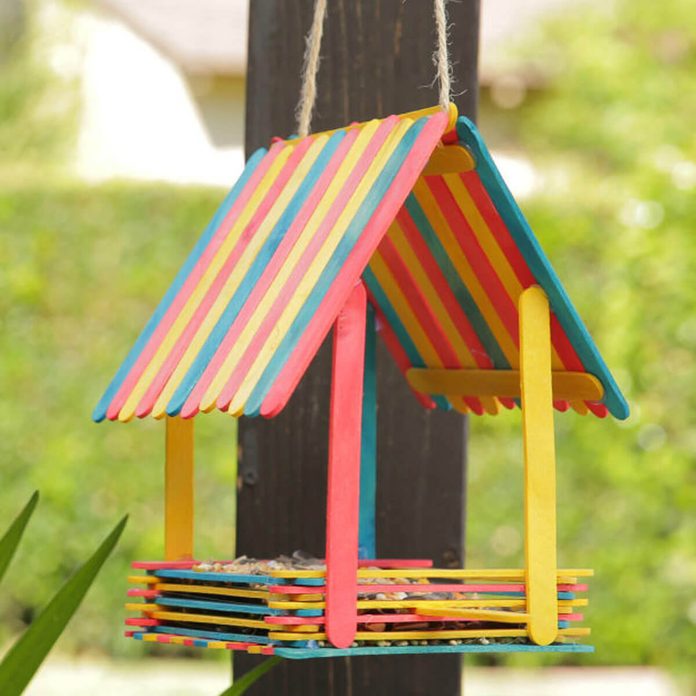Popsicle Stick Birdhouse