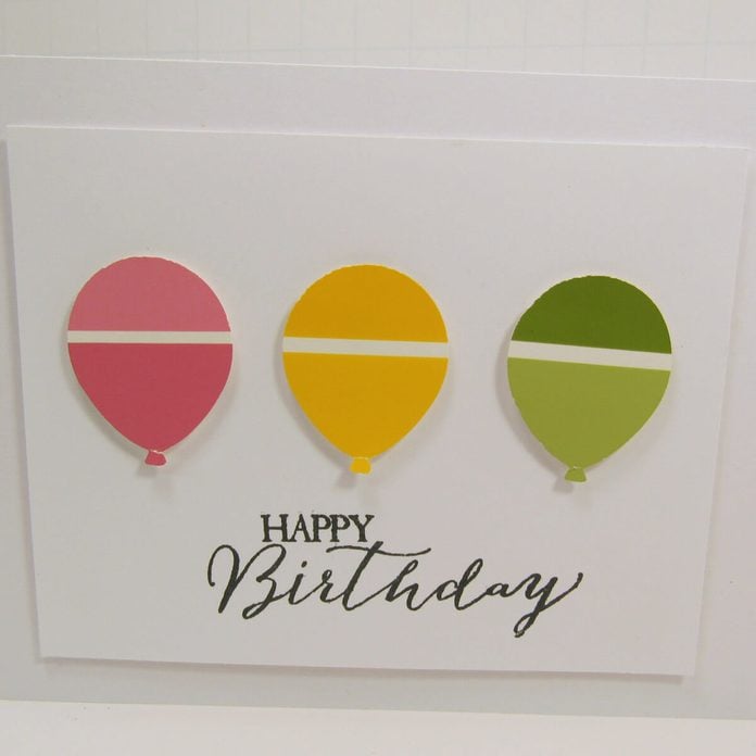 Paint Sample Birthday Card 