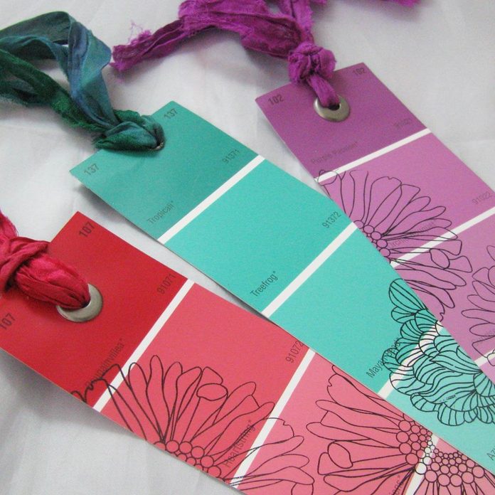 Paint Sample Bookmarks