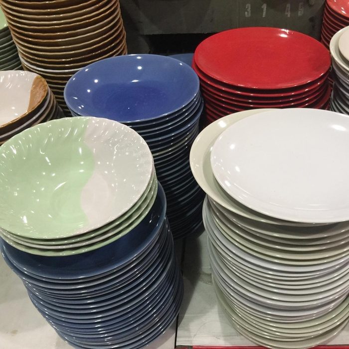 worn plates