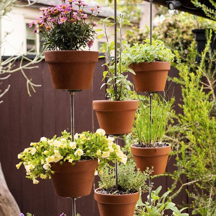 hanging tower flower pots