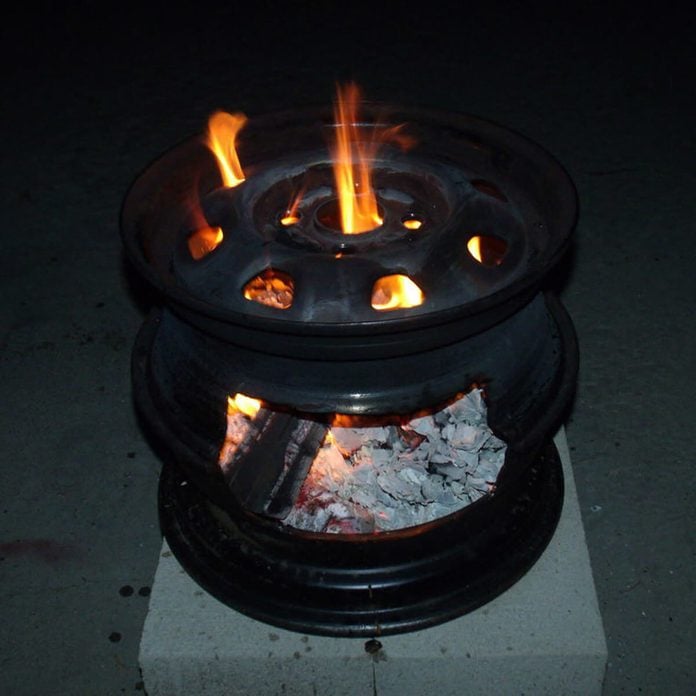 Steel Tire Rim fire pit