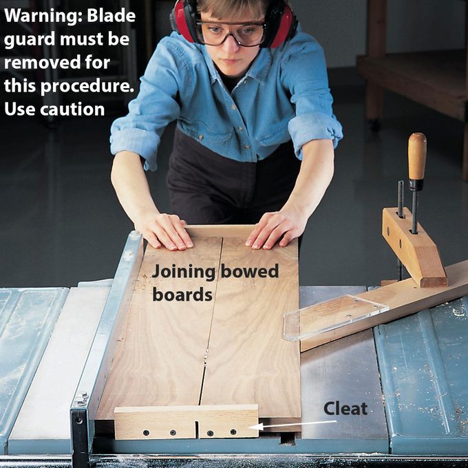 fixing bowed boards