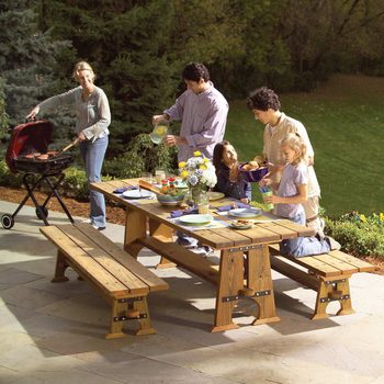 rock-solid outdoor picnic table