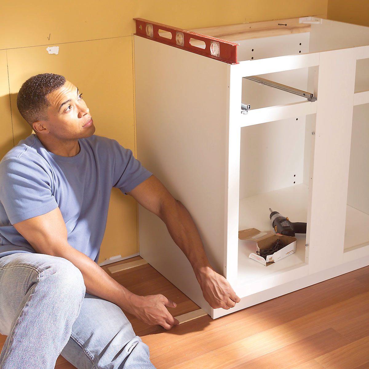 How To Install Cabinets Like A Pro The Family Handyman