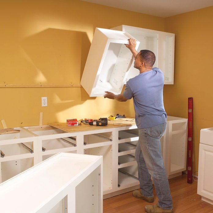 installing cabinets