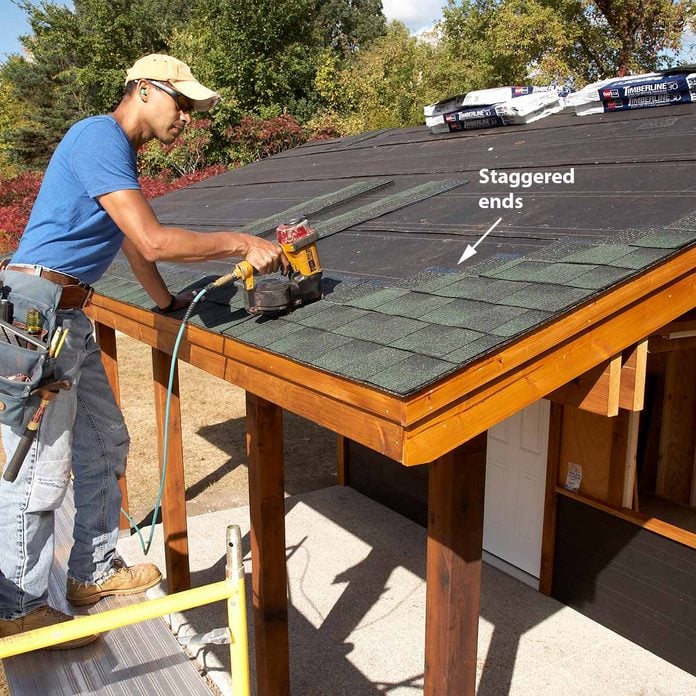 add shingles to shed roof