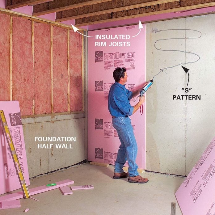 Basement Finishing How To Finish Frame And Insulate A Diy - Framing Basement Walls Around Pipes
