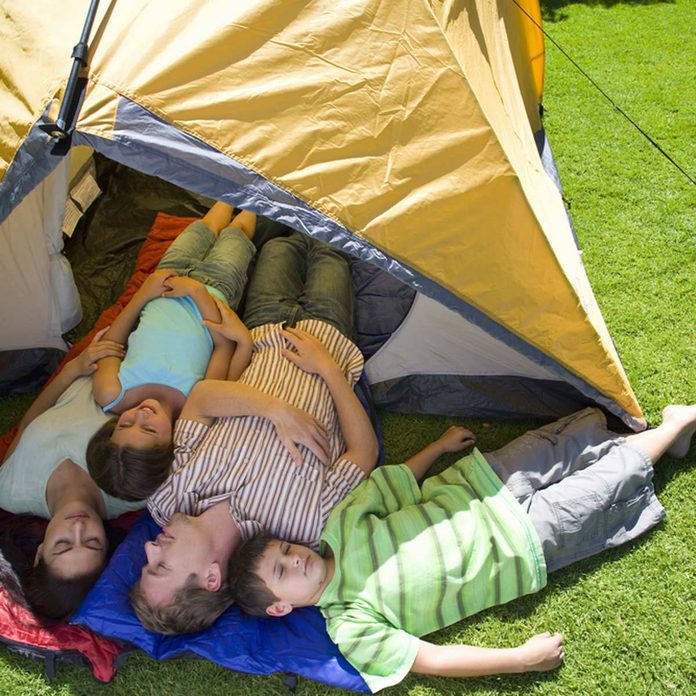 Have a Backyard Camp Out Family camping tent