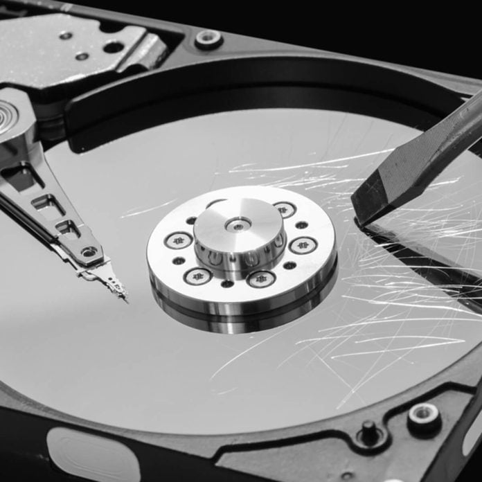 Destroy scratch hard drive
