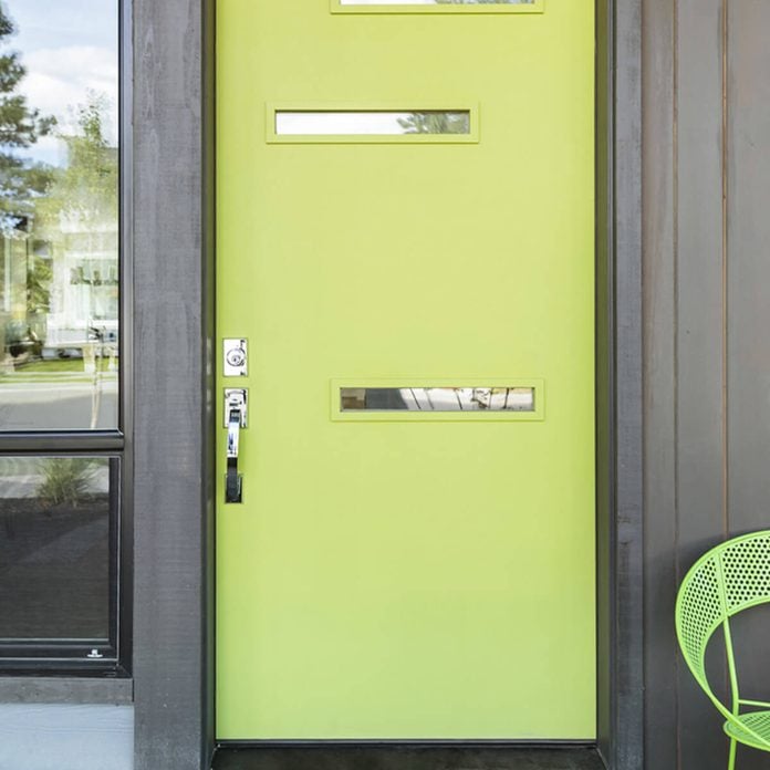 Lime Green Front Door with Matching Chair
