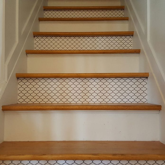 staircase contact paper design