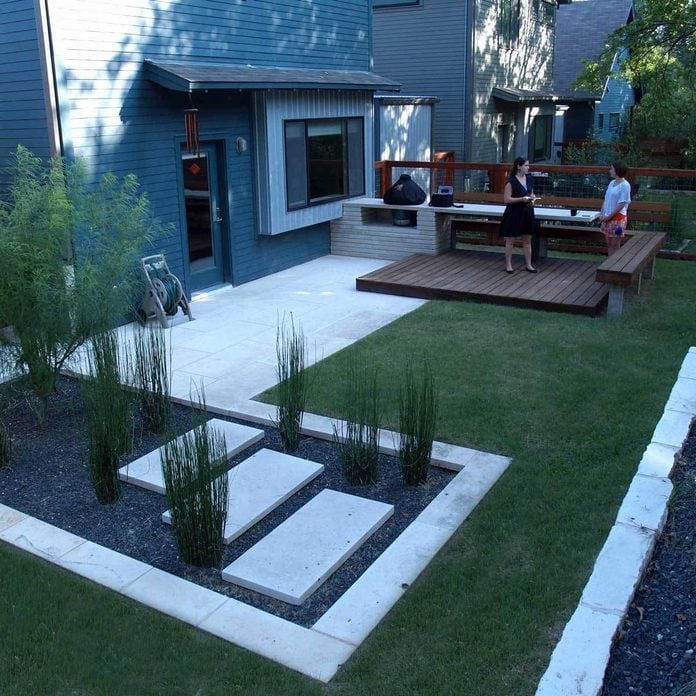 Patio with Modern Landscaping