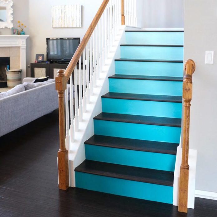 ombre stair risers