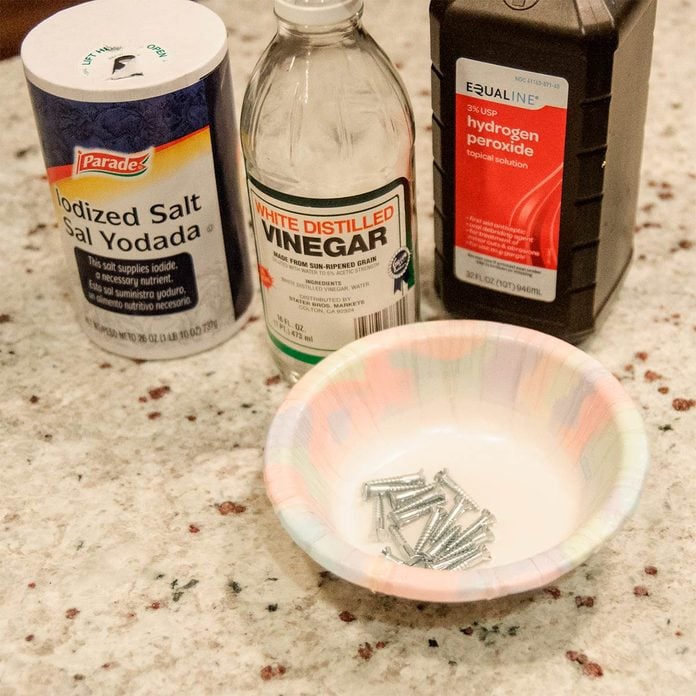 hydrogen peroxide salt vinegar