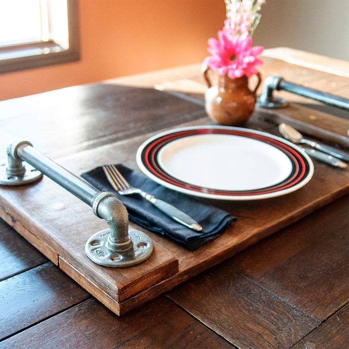 industrial style serving tray
