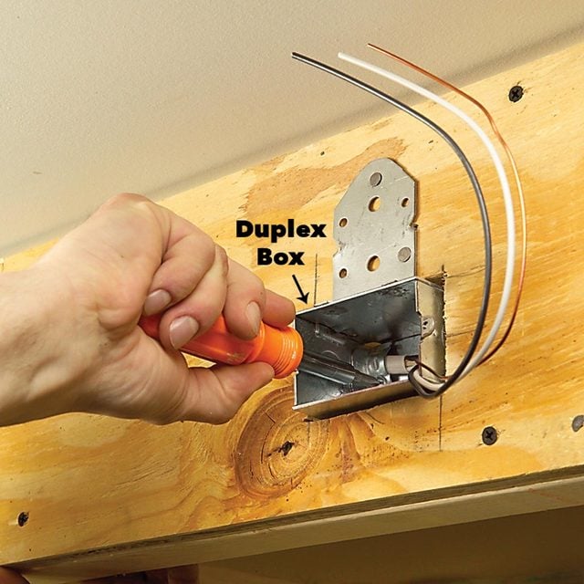 mounting duplex box
