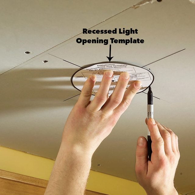 Cut out soffit light openings