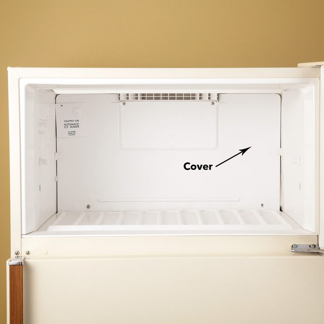 remove refrigerator cover