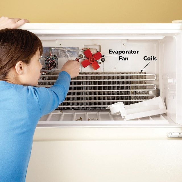 remove evaporator fan fridge freezer fan