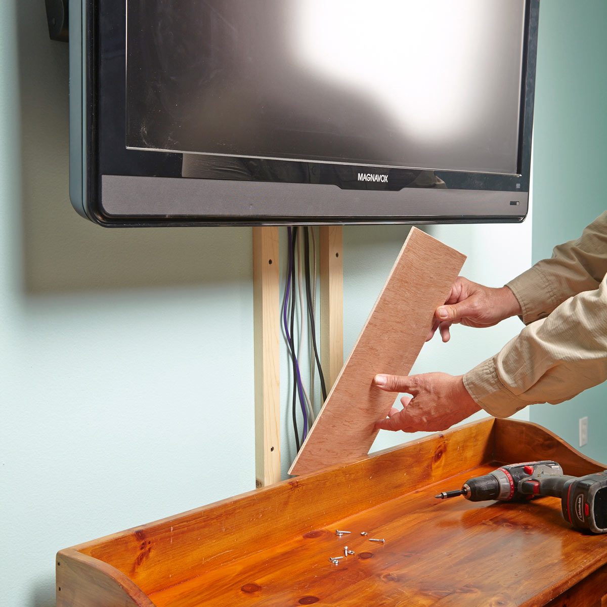 A Simple Way to Hide Hanging Cords