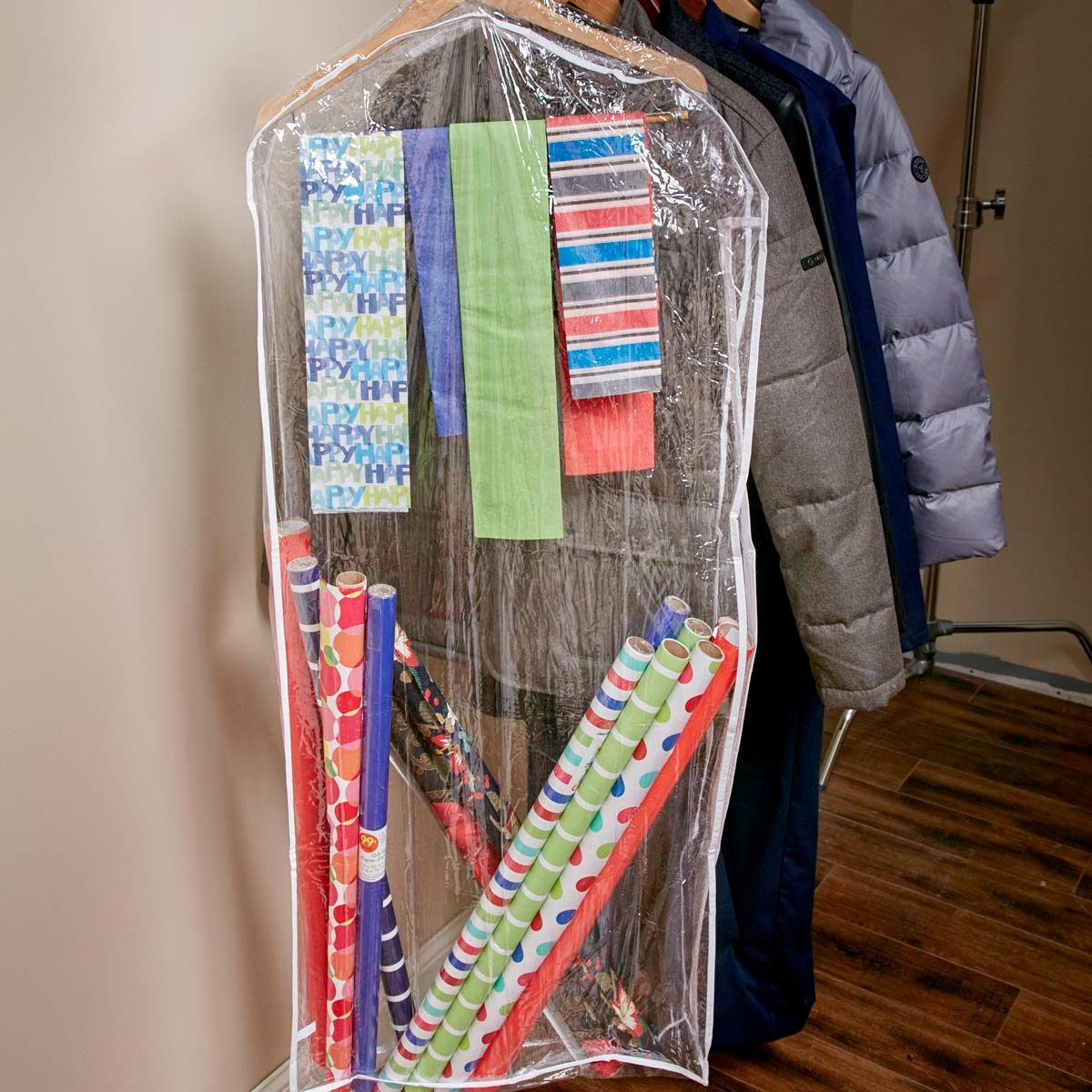 DIY Gift Wrap Organizer