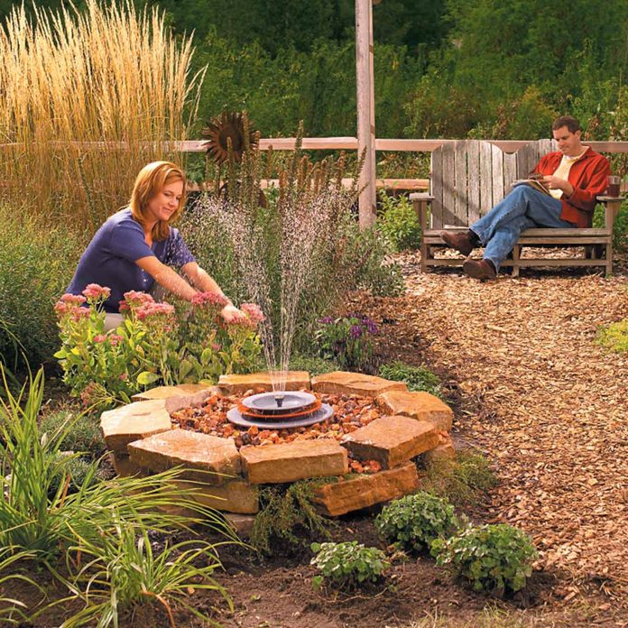 soothing fountain complete backyard projects