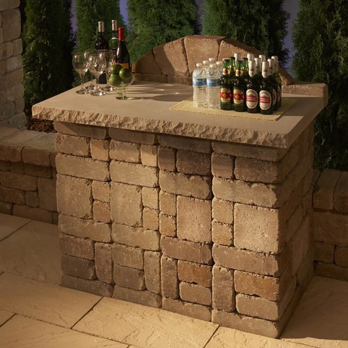 Concrete Paver patio Bar Kit