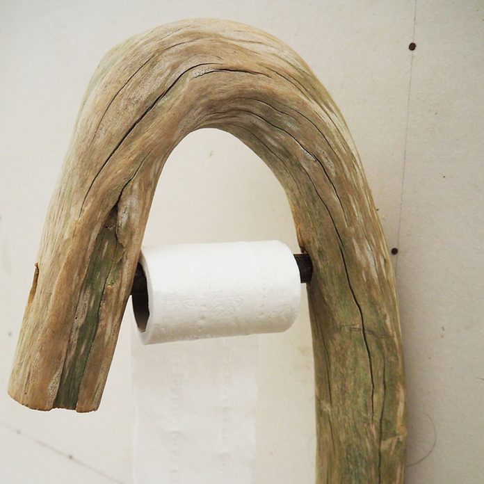 driftwood toilet paper holder