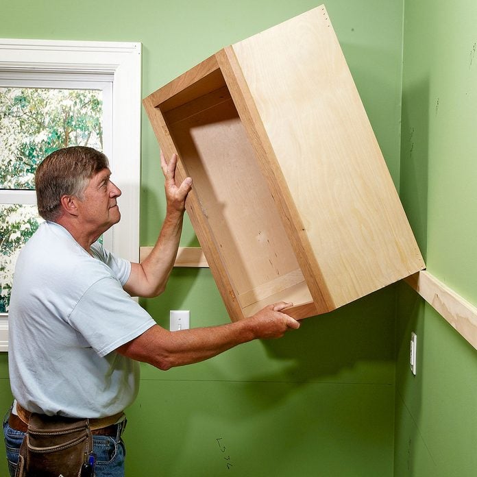 Start with the Upper Cabinets