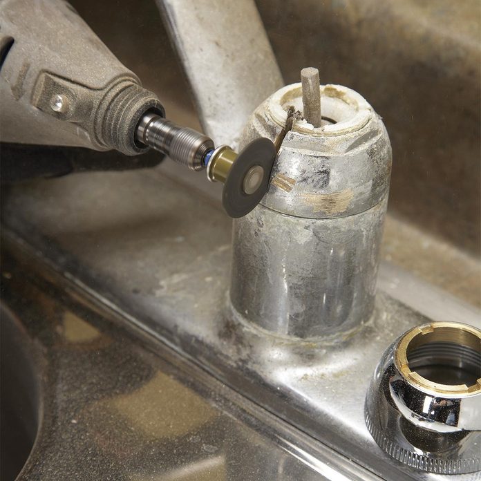 rotary tool cutting faucet