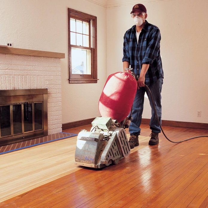 refinish hardwood floors sanding