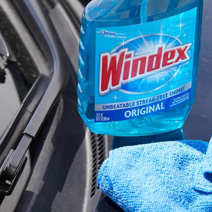 HH wiper blades clean windshield wipers with windex