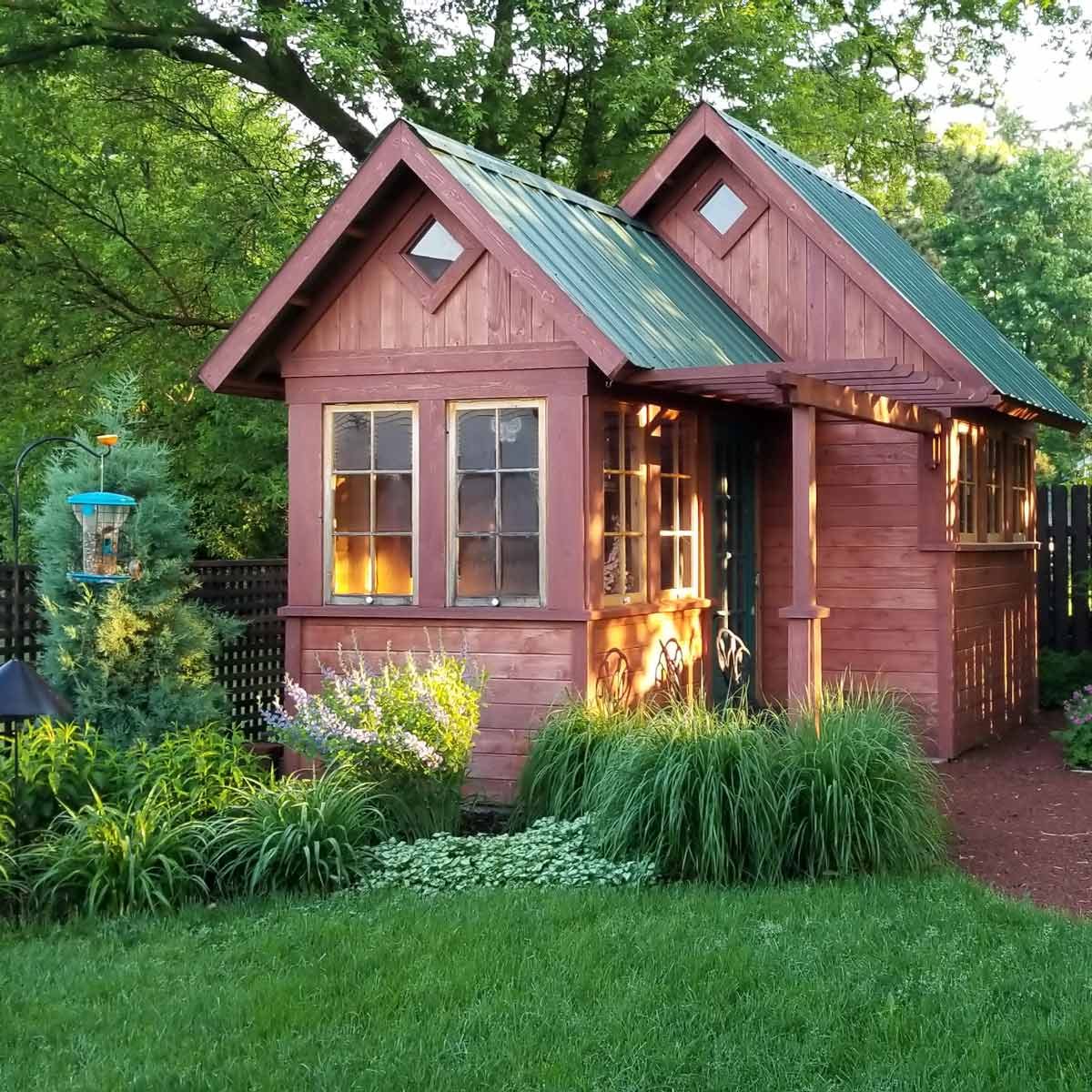 Reader Project: Cedar Garden Shed and Fire Pit | The 
