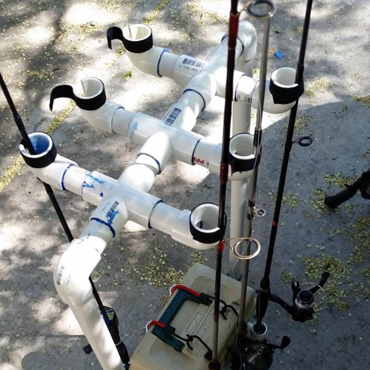 DIY rod holders - Google Search  Diy fishing rod holder, Diy fishing rod,  Boat rod holders