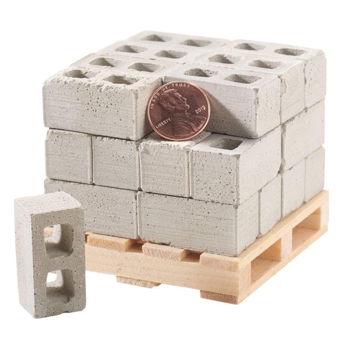 Miniature Concrete Blocks Via Amazon