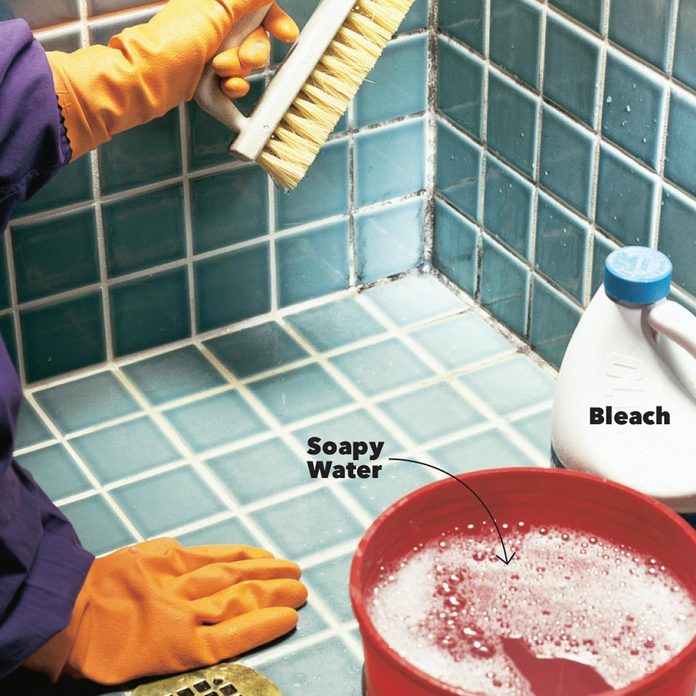 cleaning mold with bleach