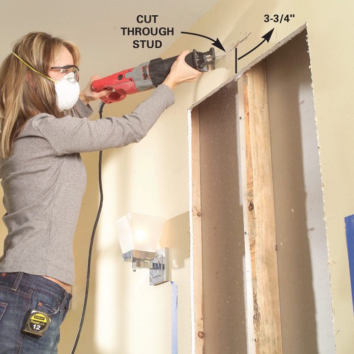 built-in bath cabinet