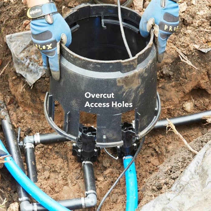 irrigation install valve box