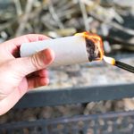 DIY Lint Fire Starter Log